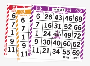 Barber Pole Bingo Faces - Smalltoys 1 On Pushout Bingo Paper Cards Red 250