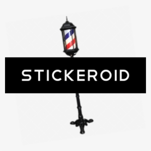 Street Lantern Barber Pole - Sign