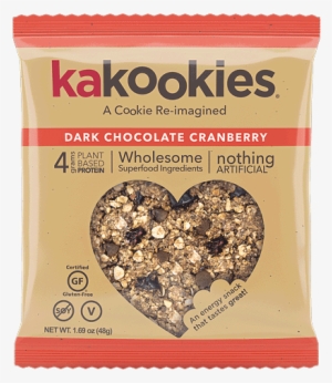 Kakookies Grab And Go Dark Chocolate Cranberry Superfood