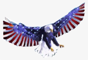 American Flag Eagle Png - American Flag Bald Eagle Transparent