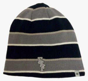 Reversible Striped Beanie - Knit Cap