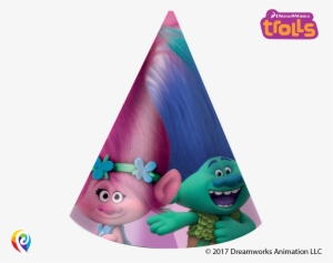Trolls Party Cone Hats Pack Of - Dreamworks Trolls Birthday Party Decorations Banner