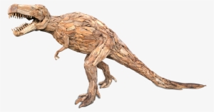 Teak Root T-rex Sculpture - Dinosaur