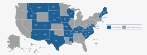 Map Of The United States That Highlights Nursing Compact - Compact Nursing States 2017