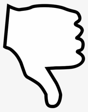 Download Thumbs Down Outline Clipart Thumb Signal Clip - Thumbs Down Drawing Easy