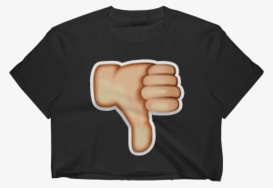 Emoji Crop Top T Shirt - Thumb Signal