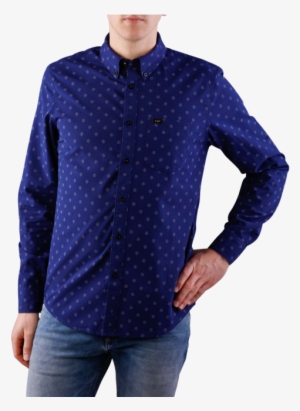 Lee Button Down Shirt Deep Indigo Free Shipping Jeans - Shirt