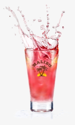 Try This Delicious Malibu Infused Twisted Pink Cocktail - Malibu Rum Tropical Banana