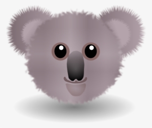 Koala Face Svg Clip Arts 600 X 504 Px