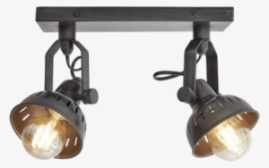 Spotlights Ceiling Lights - Industville Sw-dfm Double Swivel Adjustable Vintage