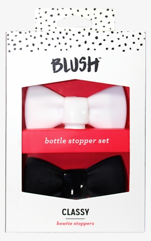 Photo Of Blush Bowtie Bottle Stoppers - Blush Confetti Glass Bottle Stopper