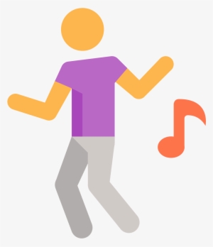 An Icon Of Dancing Consists Of A Man Or Woman Standing - Dancing Icon Png