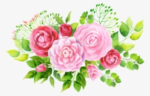 Pintado A Mano De Tres Variedades De Flores Png Transparente - Flower