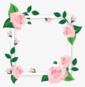 Cuadro Flores Slide - Square Flower Frames Png