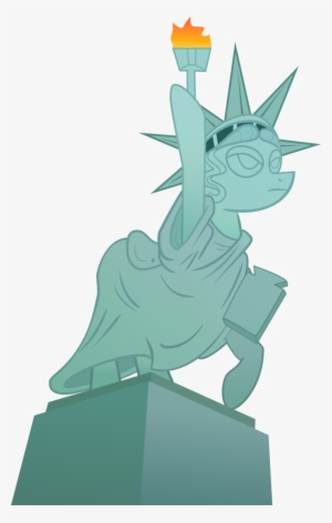 Sircxyrtyx, Ponified, Request, Safe, Simple Background, - Statue Of Liberty Fan Art