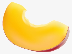 Piece Of Peach Transparent Clip Art Image - Piece Of Peach