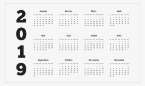 Free Png Calendar 2019 Hd S Png Images Transparent - 2019 Calendar Starting On Monday