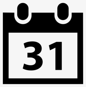 Monthly Calendar Comments - Calendar Icon 31 Png
