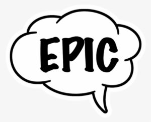 Epic/on Fleek Speech Bubble - Squad Goals Word Art
