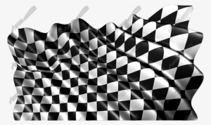 Waving Checkered Flag Cloth
