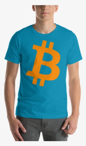 Gold Bitcoin Logo T Shirt - Bitcoin - Orange Ornament (round)