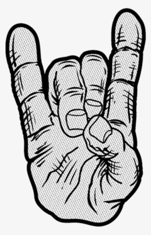 Devil Horns Salute - Heavy Metal Rock Logos