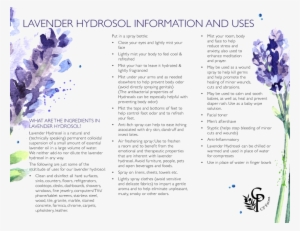 Lavender Hydrosol Is A Natural And Permanent Colloidal - Cp Farms Inc