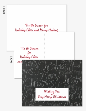 Chalkboard Holiday Postcard - Postcard
