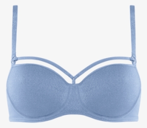 Space Odyssey Sparkling Light Blue Balcony Bra - Bra