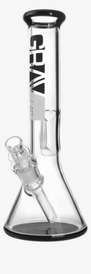 8 Inch Beaker Bong With Fixed Downstem - Grav Labs Beaker Bong