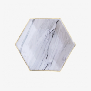 8 Paper Plates - Marble Paper Plates