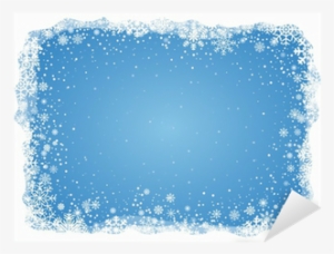 Vector Frosty Snowflakes Background Sticker • Pixers® - Frosty Snowflake
