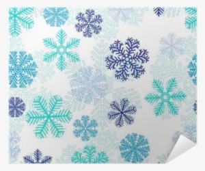 Seamless Pattern With Snowflakes On White Background - Snowflake