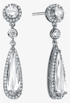 Collette Z Sterling Silver Cubic Zirconia Elegant Dangling