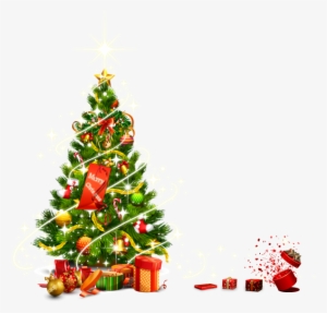 Christmas Tree Vector - Christmas Tree Lighting Png