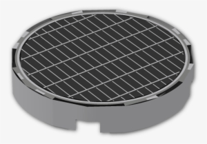 Tile 2 X 2 Round With Star Wars Millennium Falcon Vent - Outdoor Grill Rack & Topper