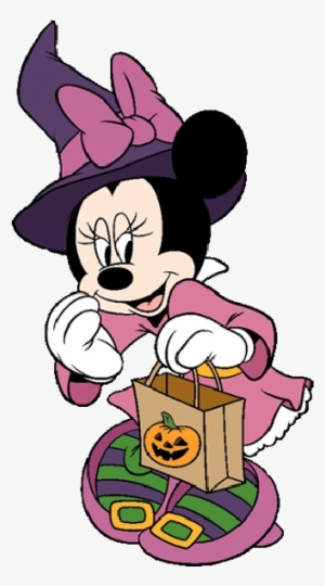 Minnie Mouse With Crown Clipart - Mickey Mouse Halloween Minnie