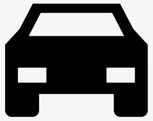 Sportive Car Frontal Silhouette - Vehicle Silhouette Icon