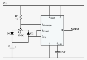 The Duty Cycle In This Circuit Will Be 50% When The - 555 Timer Circuits Potentiometer
