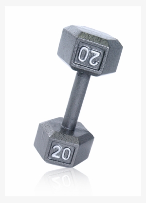 Cap Barbell 20lb Cast Iron Hex Dumbbell - Walmart Dumbbell