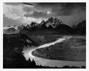 This Free Icons Png Design Of Adams The Tetons And - Grand Teton National Park, Snake River Overlook