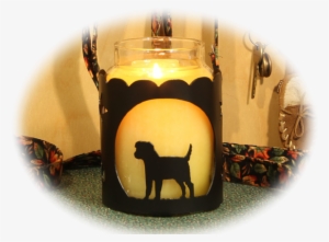 Border Terrier Dog Breed Jar Candle Holder - Airedale Terrier