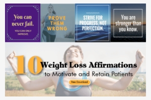 10 Weight Loss Affirmations To Motivate And Retain - Photo Caption