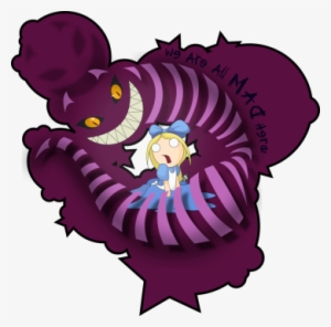 Cheshire Cat Alice Cartoons In Wonderland - Cheshire Cat