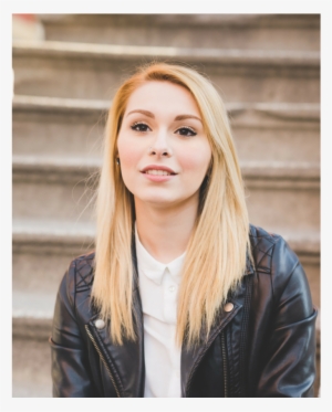 Human Hair Blonde Wig - Leather Jacket