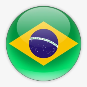 Illustration Of Flag Of Brazil - Brazil Flag Icon