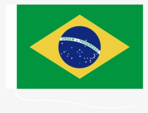 Motorcycle Flag With String - Brazil Flag