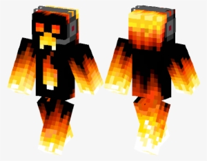 Fire Creeper - Fire Creeper Skin Minecraft