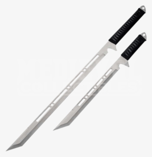 2 Piece Silver Ninja Sword Set - Szco Supplies Ninja Sword Set (silver)