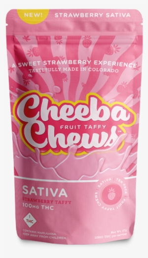 100mg Thc - Cheeba Chew Strawberry Sativa